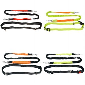 Elastic multi-purpose pet running leash