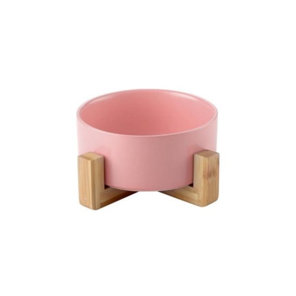 Ceramic cat eating basin single bowl
