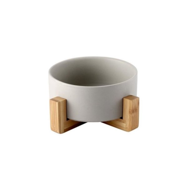 Ceramic cat eating basin single bowl