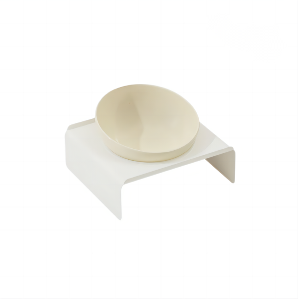 Ceramic Frisbee Oblique Mouth Pet Bowl