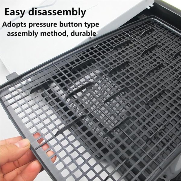 Stainless steel mesh frame with fence large dog bedpan