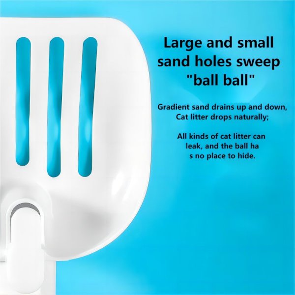 Plastic cat litter shovel