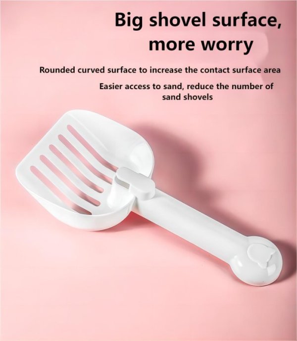 Plastic cat litter shovel
