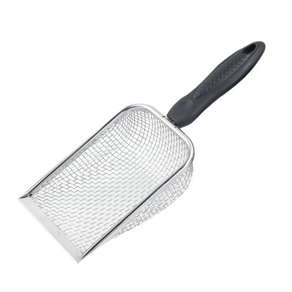 Stainless steel cat litter shovel