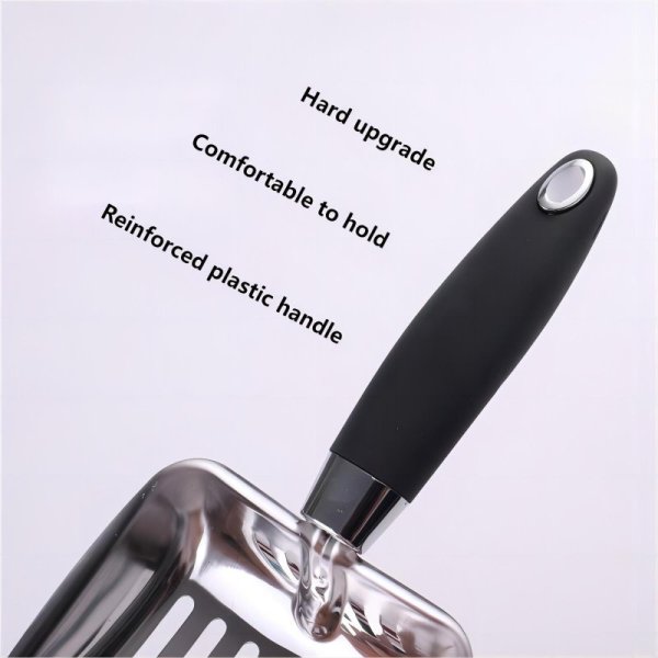 Stainless steel cat litter shovel