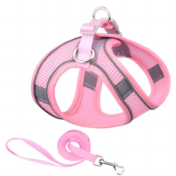 Kitten breathable reflective breast harness