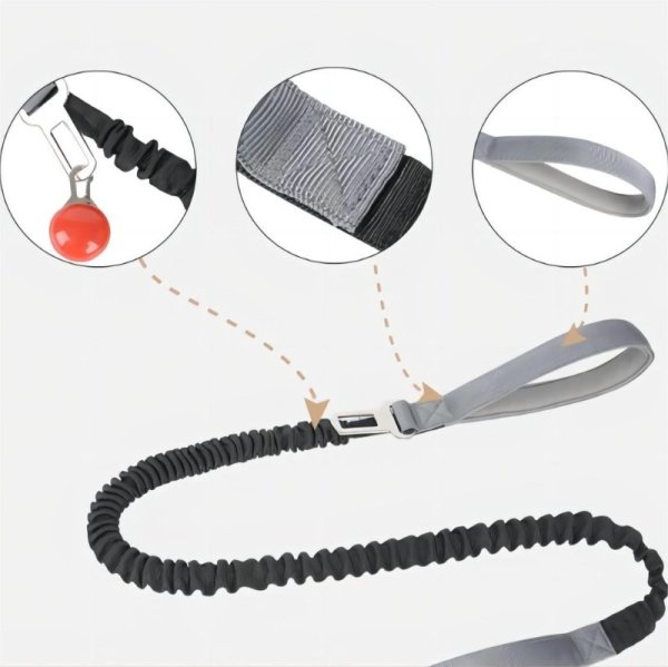 Explosion proof elastic outdoor reflective dog rope