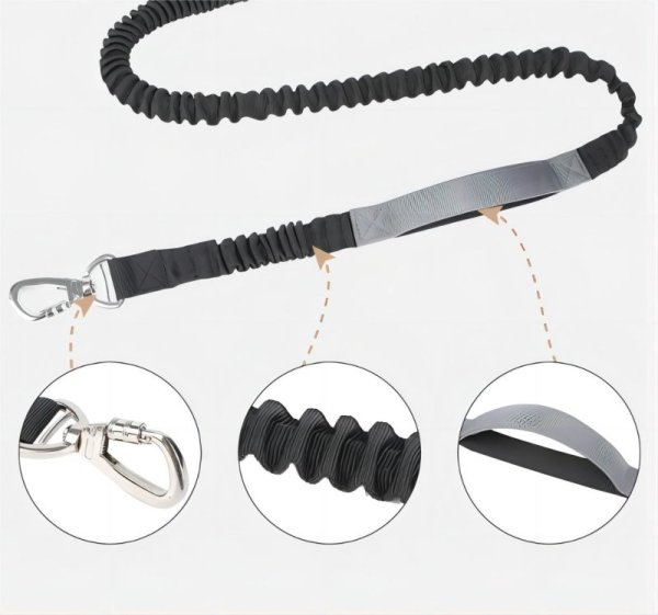 Explosion proof elastic outdoor reflective dog rope