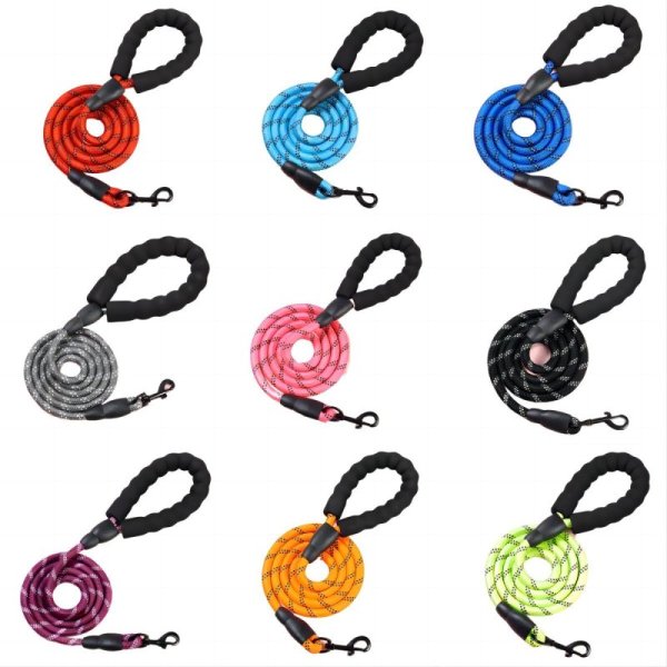 Explosion-proof dog rope reflective round rope