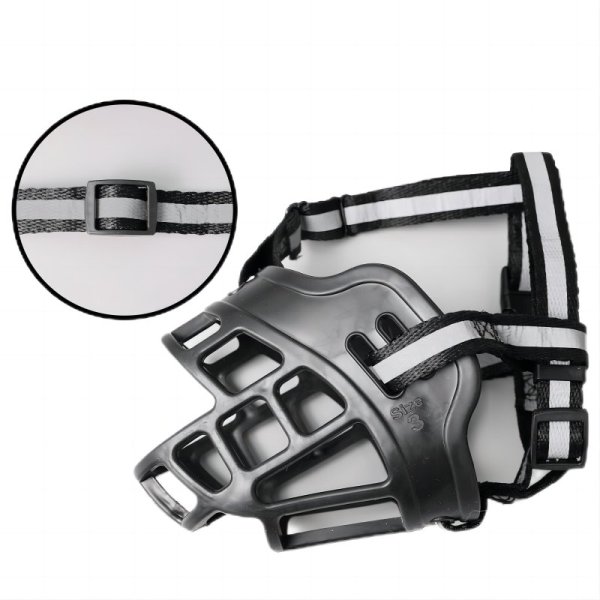 Adjustable Plastic pet muzzle