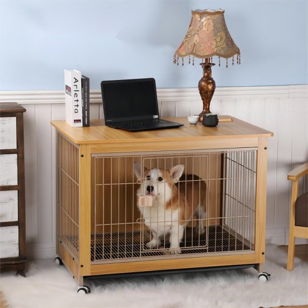 Wooden indoor Shiba Inu Medium sized dog small dog cage