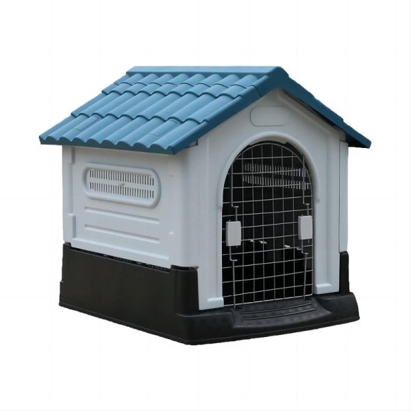 Four seasons universal rainproof outdoor doghouse with iron door