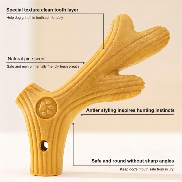 Pine-wood abrasive gnawing stick