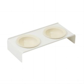 Ceramic Frisbee Flat Mouth double Bowl