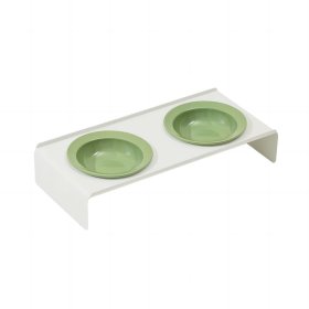 Ceramic Frisbee Flat Mouth double Bowl