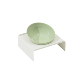 Ceramic Frisbee Oblique Mouth Pet Bowl