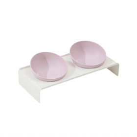 Ceramic Frisbee Oblique Mouth double Bowl