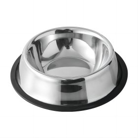 Stainless steel dog basin anti overturning household food basin