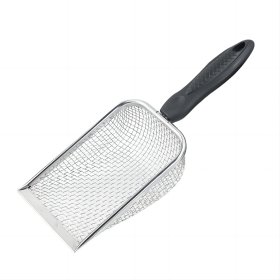 Stainless steel cat litter shovel