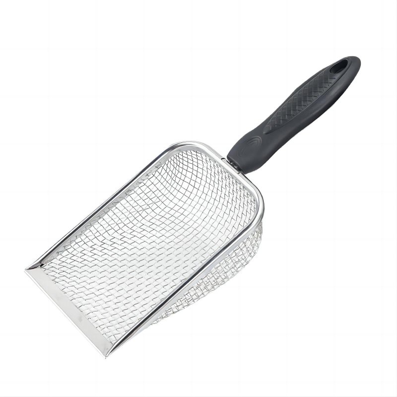 Stainless steel cat litter shovel