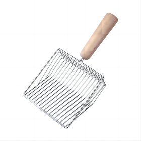 Cat excrement shovel tool large wooden handle (with base)
