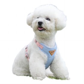 Small dog anti breakaway pet chest strap