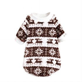 Christmas Pet Sweater Plush T-shirt Thickened and Warm