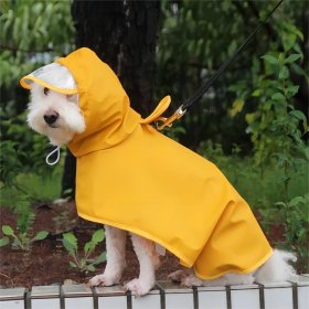 Small and medium-sized pet PU raincoat