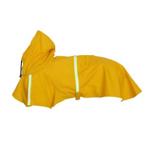 Cape style reflective strip pet raincoat