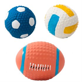 Pet sports vocal latex toy ball